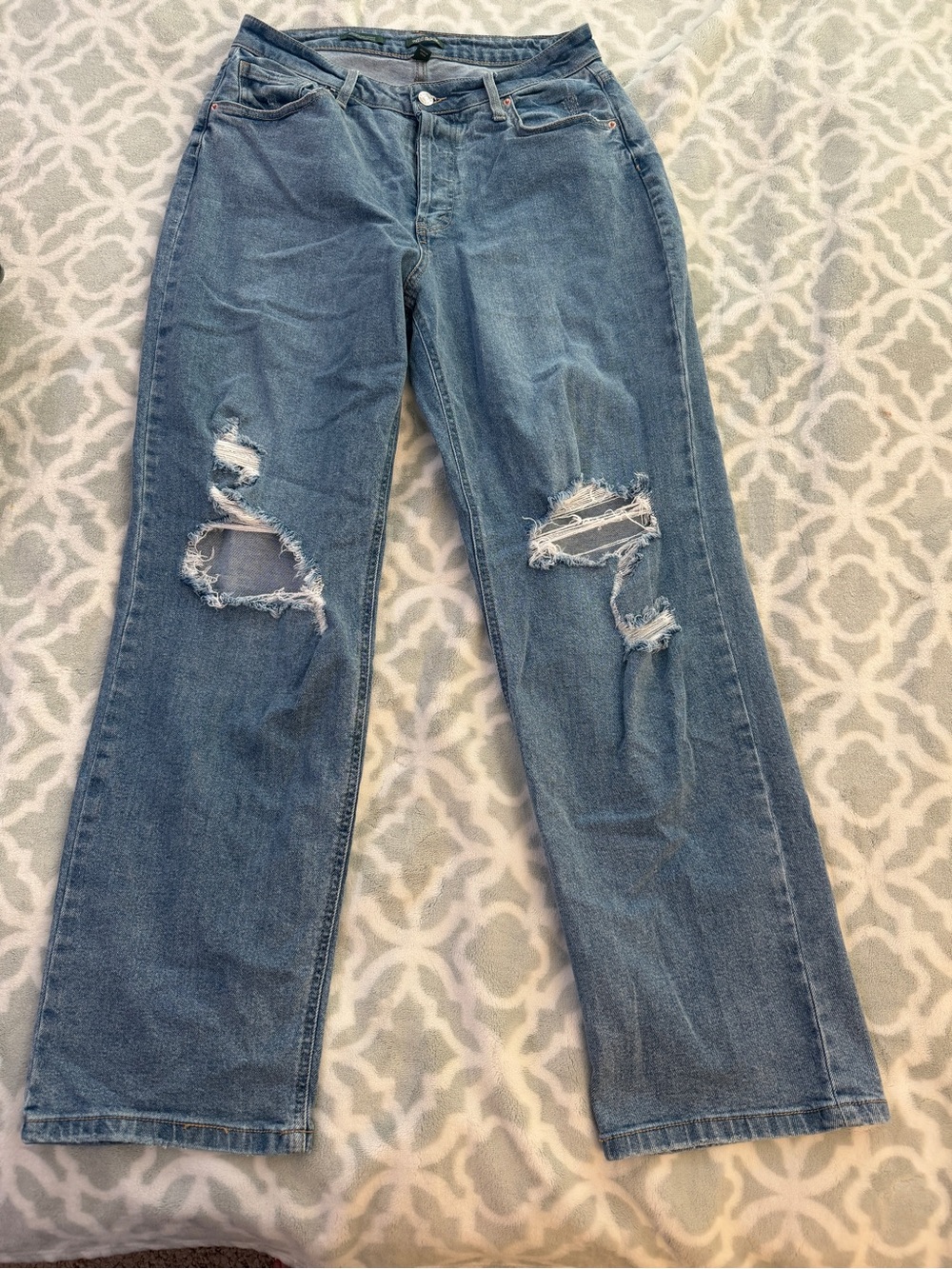 Woman’s Size 12 Jeans Super High Rise Straight Wilde Fable